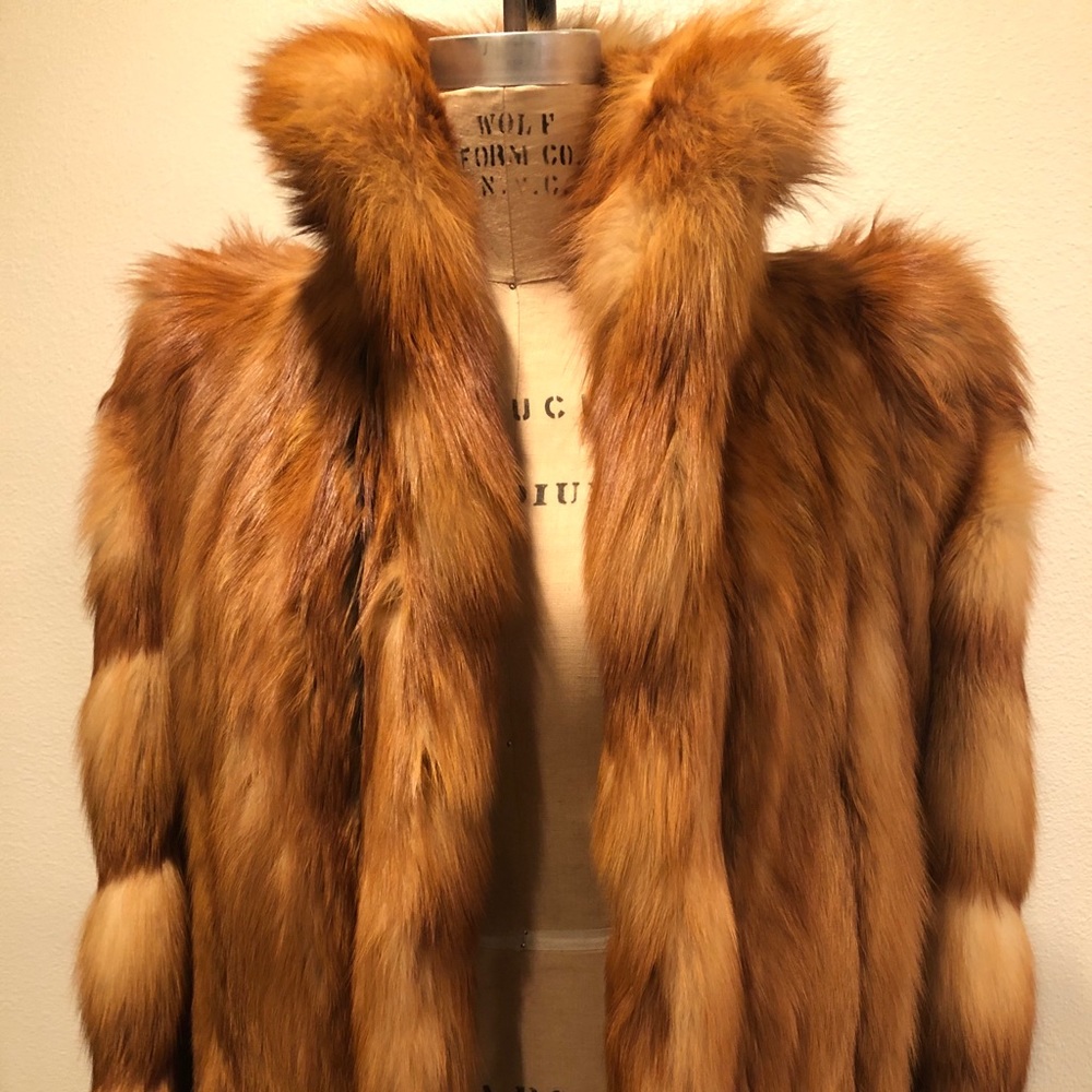 Vintage Red Fox Long Fur, Celebrity Owned, Worn